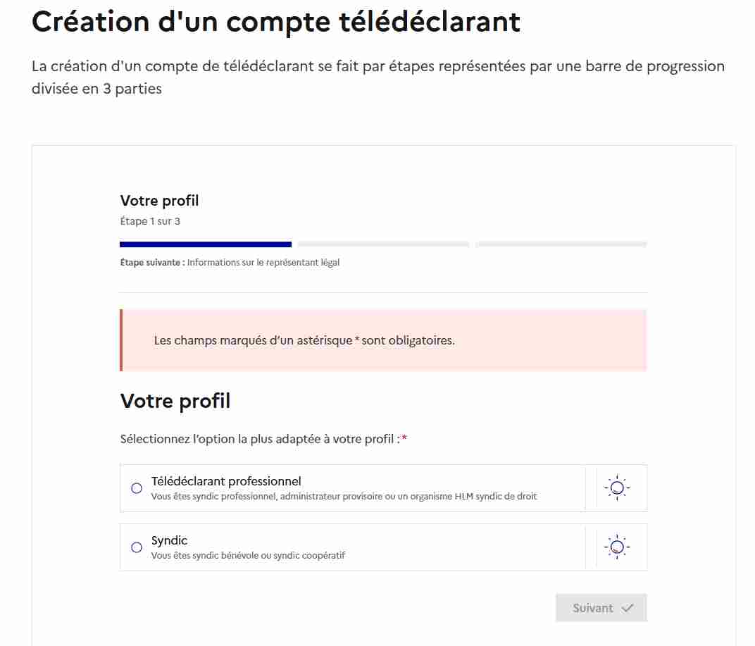 Registre des copropriétés